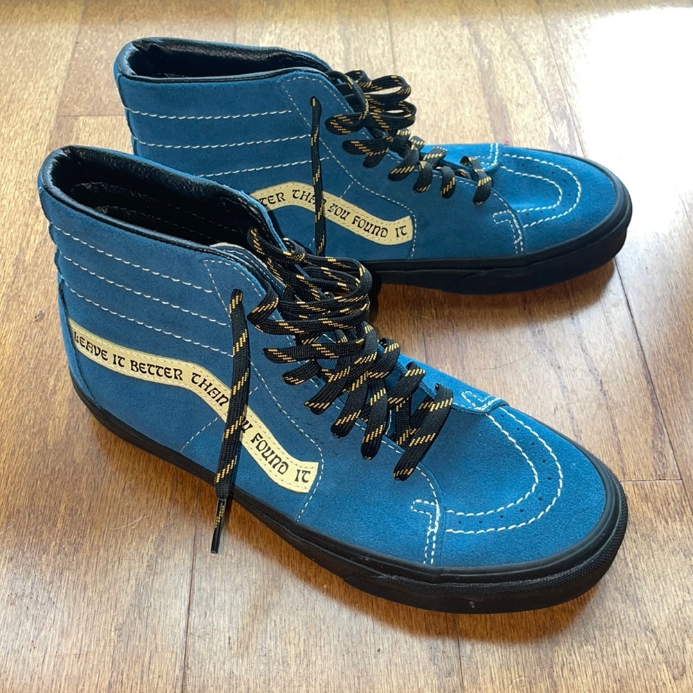 Vans + Parks Project Blue Suede Hightops